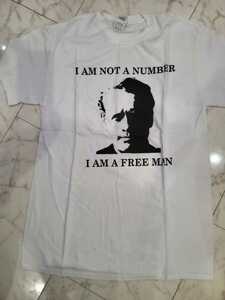 プリズナーNo.6☆I AM A FREE MAN☆Tシャツ☆新品☆Mサイズ☆白ホワイト