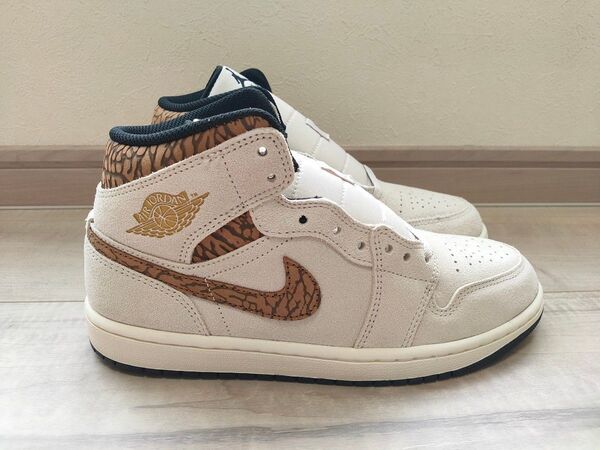 26cm NIKE AIR JORDAN 1 MID SE BROWN ELEPHANT ナイキ エアジョーダン 1 ミッド