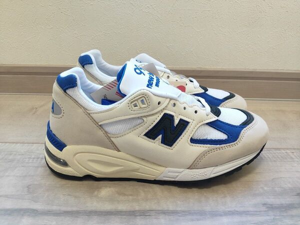 25cm 新品 NEW BALANCE ニューバランス M990WB2 白 検 991 996 576 1400 1500