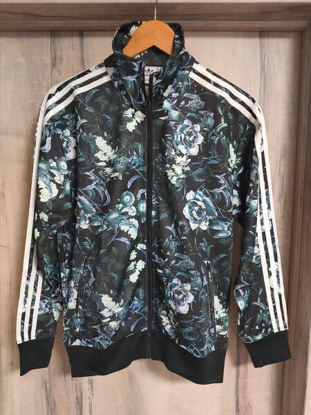 S 新品 adidas アディダス オリジナルス 総柄 ジャージ 花柄 SST トラックジャケット TRACK JACKET