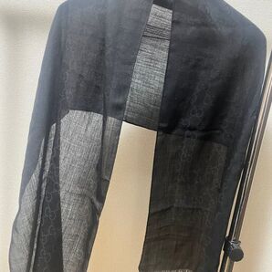 GUCCI GG柄 ストール ブラック
