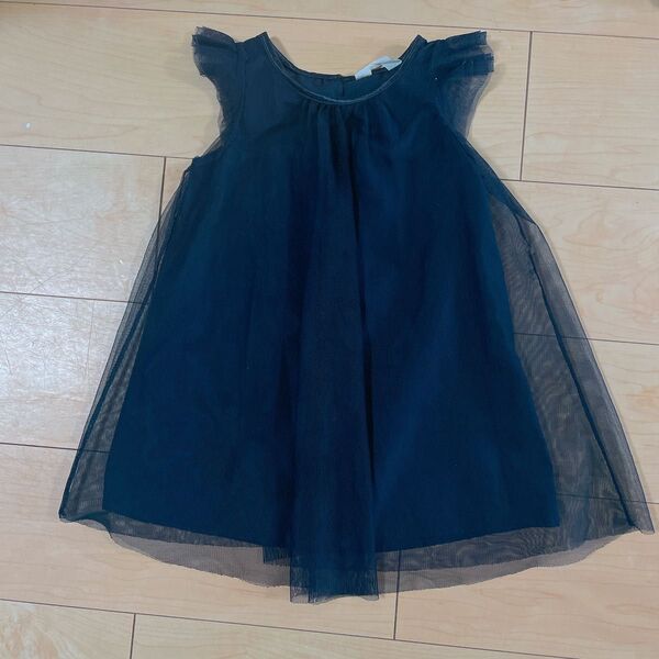 H&M ワンピース ネイビー