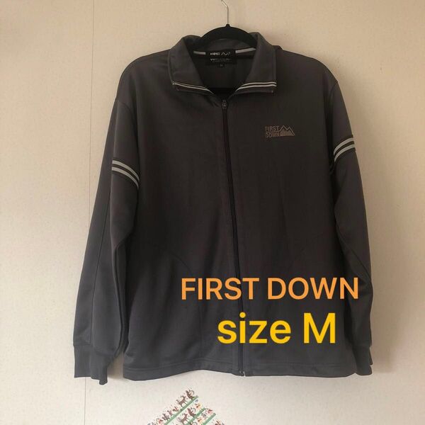 ジップアップジャンバー FIRST DOWN レディース グレー系 M 上着 作業着 ジャージ 春 秋 冬 男女兼用 y81