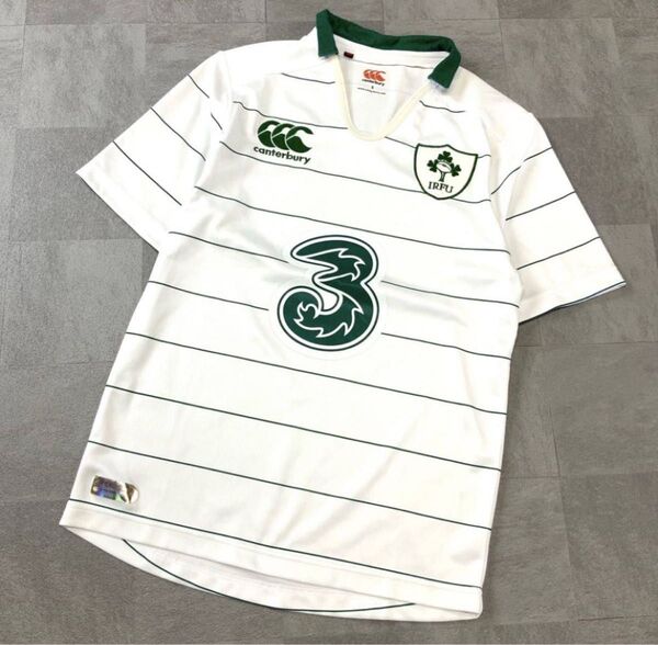 美品 Canterbury ラグビー アイルランド代表 IRFU オーセンティック ユニフォームシャツ メンズ S