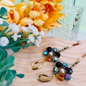 気持ちが上向く個性派ピアス No.21 ハンドメイド アクセサリー