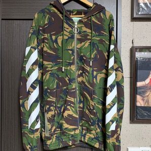 off-white パーカー カモフラ 迷彩