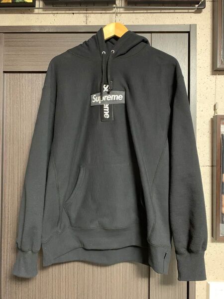 Supreme 20aw cross box logoパーカー L