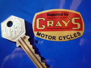 送料無料 Gray's Motorcycle Dealers Sticker Decal ステッカー デカール シール 50mm x 33mm