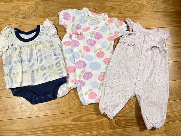 ベビー 女の子 夏服 ロンパース