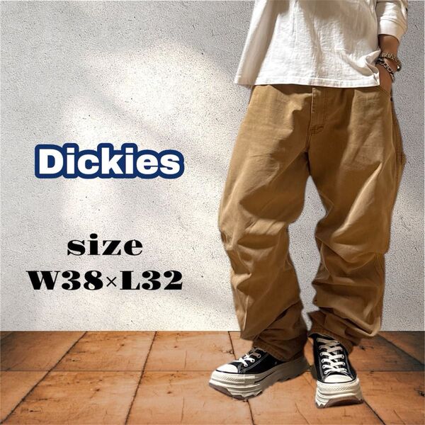 Dickies ディッキーズ ダック地 ペインターパンツ キャメル W38×L32