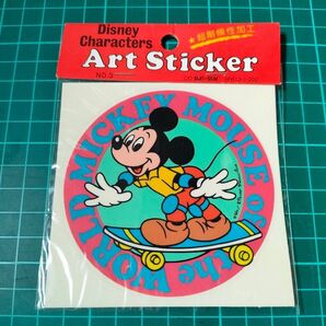 【80年代】ミッキーマウスステッカー【未開封】