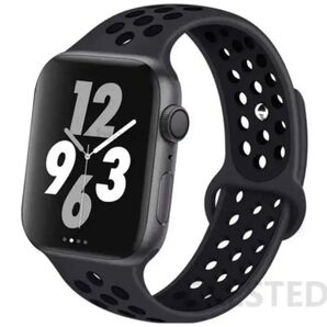 Apple Watch スポーツバンド シリコン ブラック