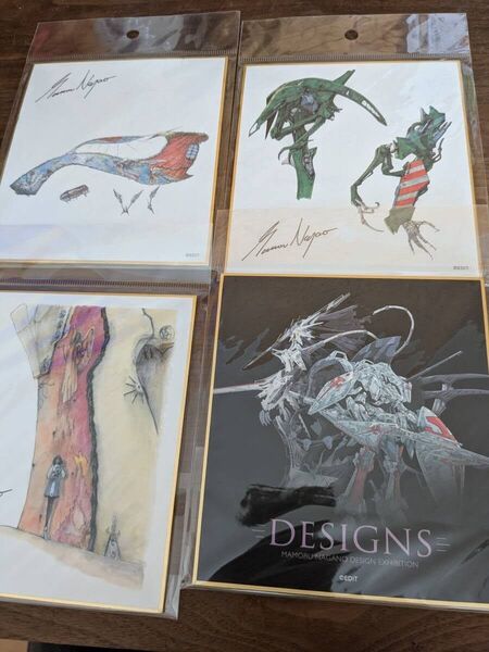 永野護デザイン展 ミニ色紙 ファイブスター物語 4枚セット 永野護