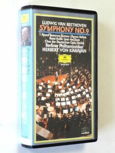 [VHS/ videotape ] symphony no. 9 number ../kalayan finger ./ Berlin * Phil is - moni - orchestral music .* postage 520 jpy ~