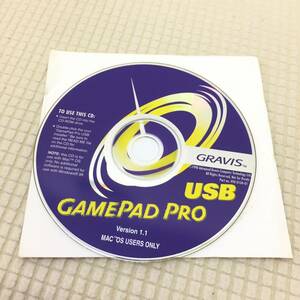 【ゲームパッドプロ】動作未確認・ジャンクレベル GRAVIS・ディスク・GEME PAD PRO USB・version1.1・MAC OS USERS ONLY