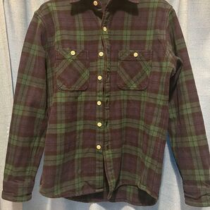 チェックシャツ 紙タグ 古着