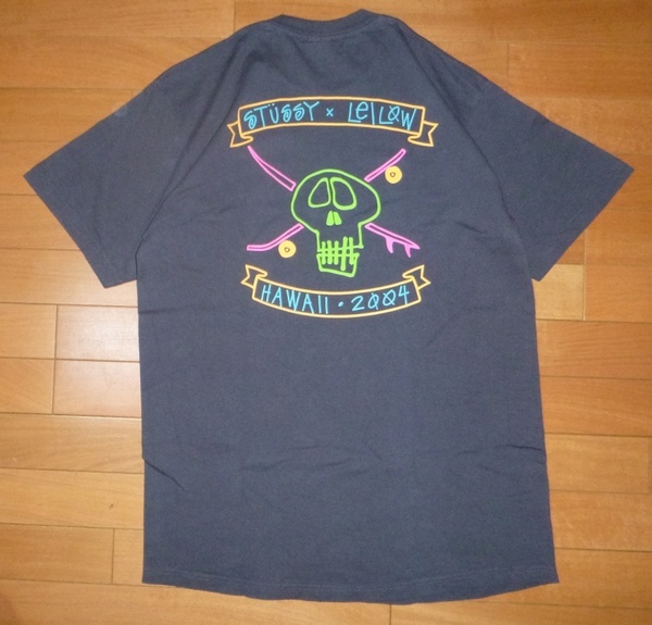 USED送料込! ◆ STUSSY LEILOW HAWAII 2004 Tシャツ ◆ SizeL