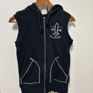 【新品】Banana Chips フード付きベスト ブラック