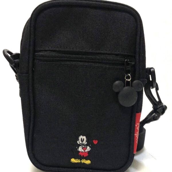 マンハッタンポーテージ × ミッキー 2409161 ショルダーバッグ 美品 ディズニー DISNEY 限定 コラボ ブラック 黒