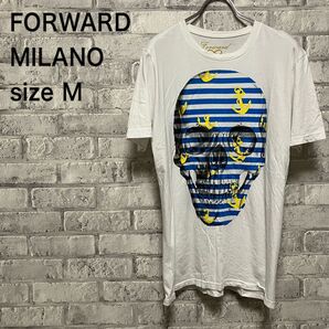 【FORAWRD MILANO】 Tシャツ 半袖 Mサイズ スカル お洒落