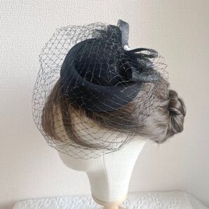 トーク帽 ウェディングハット 冠婚葬祭 イベント 結婚式 和洋折衷 着物 浴衣 和装 洋装 パーティー カクテル帽 ミニハット