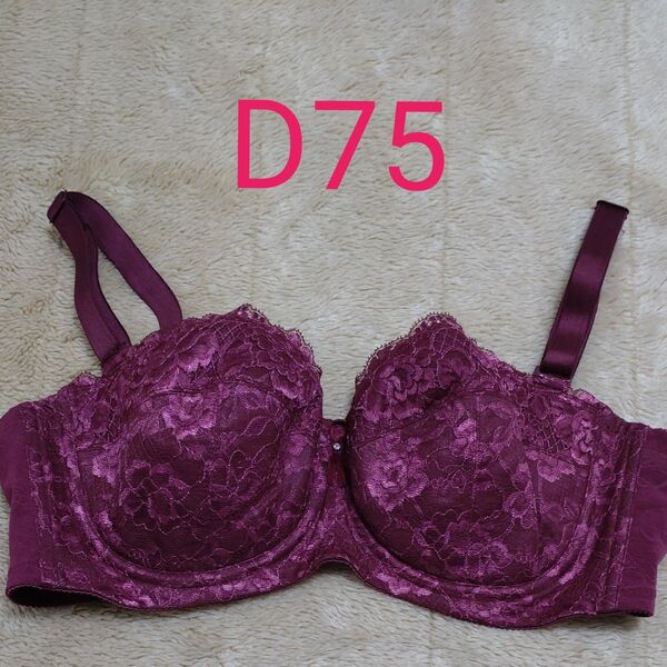 【未使用】シャンデール ブラジャー 補正下着 ルビーレッド D75