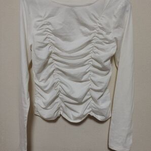 【値下げ交渉可】長袖 Tシャツ GU シンプル ホワイト 白