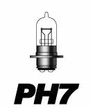 ヘッドライトバルブ■PH7 12V30/30w スタンダードハロゲン■セロー225 ギア アプリオ スーパージョグ TZM TZR50 M＆H マツシマ バイク用