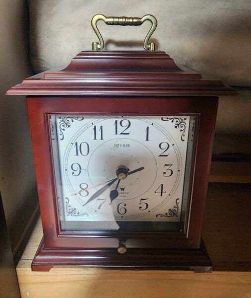 ケース付き 置時計 MIYABI 昭和レトロ アンティーク