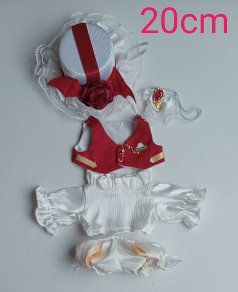 ぬいぐるみ服20cm デビル貴族コーデ5点セット 着せ替えぬいぐるみ