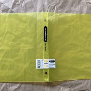 A5サイズ ルーズリーフ ファイル 黄色