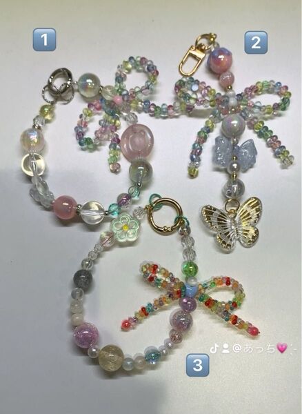 ハンドメイド アクセサリー ビーズ リボン