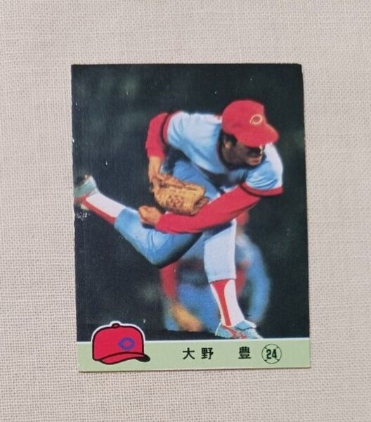 カルビー プロ野球カード 1984 No.620 大野豊 #24 カープ プロ野球チップス 84 レアブロック