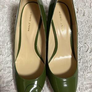 MINT DROP ミント ドロップ ウェッジヒール パンプス LL エナメル系