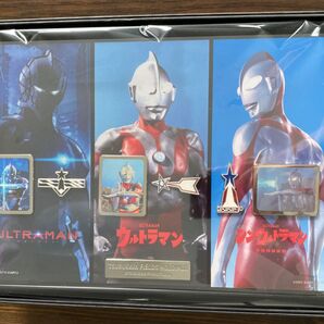 ウルトラマン 円谷フィールズホールディングスの株主優待の記念額装ピンズセット