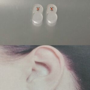 雪だるま ピアス・イヤリング