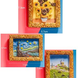 3D冷蔵庫マグネット トラベルステッカー3点セット