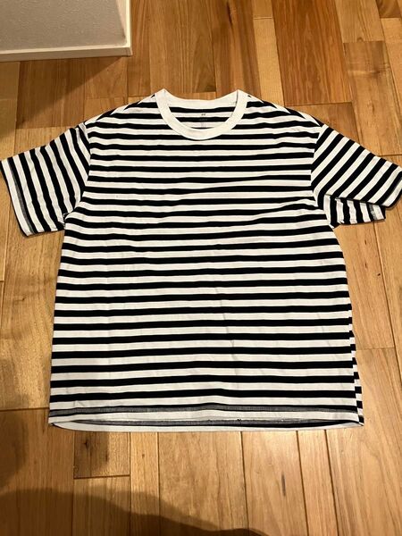H&M ボーダーTシャツ ルーズフィット クールマックス