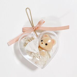 シルバニアファミリー キーホルダー ドライフラワー×リボン *ピンク*