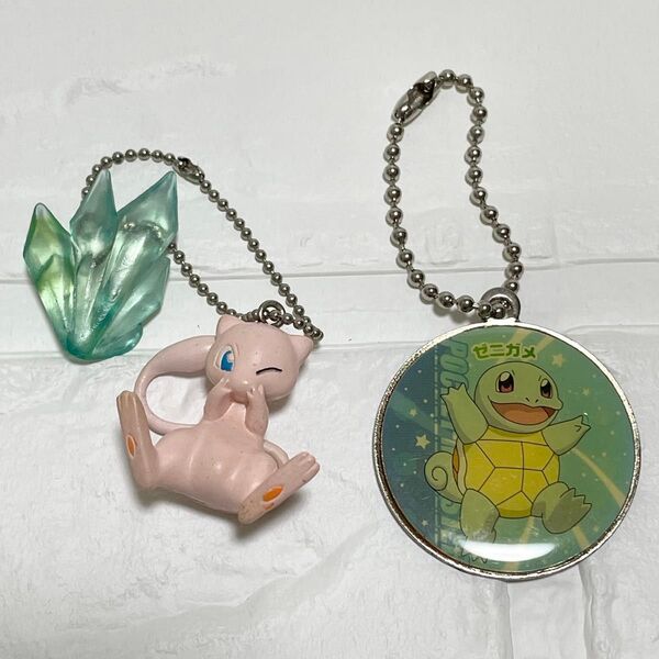ポケットモンスター キーホルダー キーチェーン マスコット ミュウ ゼニガメ 当時物 初期