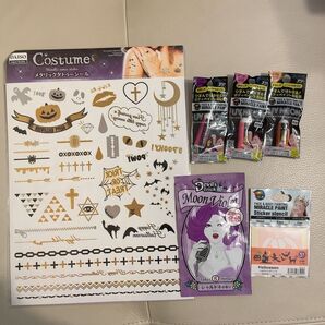 【まとめ売り】ボディペイント フェイスペイント イベント ハロウィン ハローウィン シール タトゥーシール