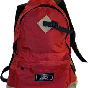 アシックス asics ビンテージ リュック テフロン加工 バックパック デイパック