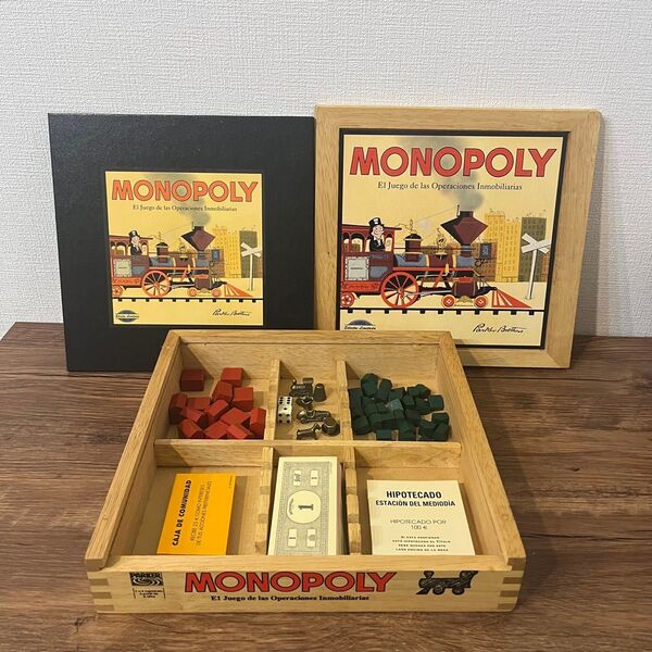 Monopoly Spanishモノポリー スペイン語 クラシック 木箱