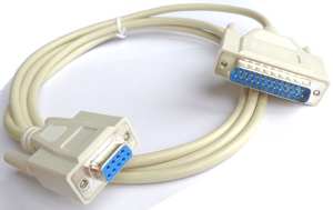 RS232 cable 25pin male - 9pin female 1.5M