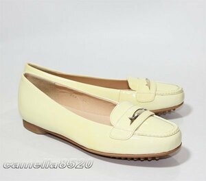 tsumori chisato WALK Tsumori Chisato walk 4347 Loafer cream beige enamel leather size 22cm made in Japan unused exhibition goods 