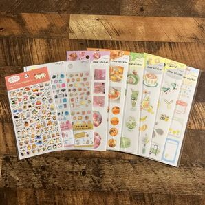 お値下げ WORLD CRAFT clear sticker 手帳シール スケジュールシール 新品 推し カラー 新品 セット