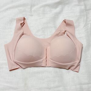 ★●ブラジャー 前ホック シームレスブラ 大きいサイズ 前開きブラ 盛れブラ ノンワイヤー ブラ 脇高 伸縮性 補正ブラ 柔らかい