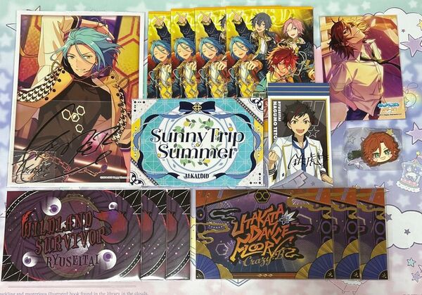 あんスタ 特典 サインステッカー ブロマイド 三毛縞斑 前髪クリップ