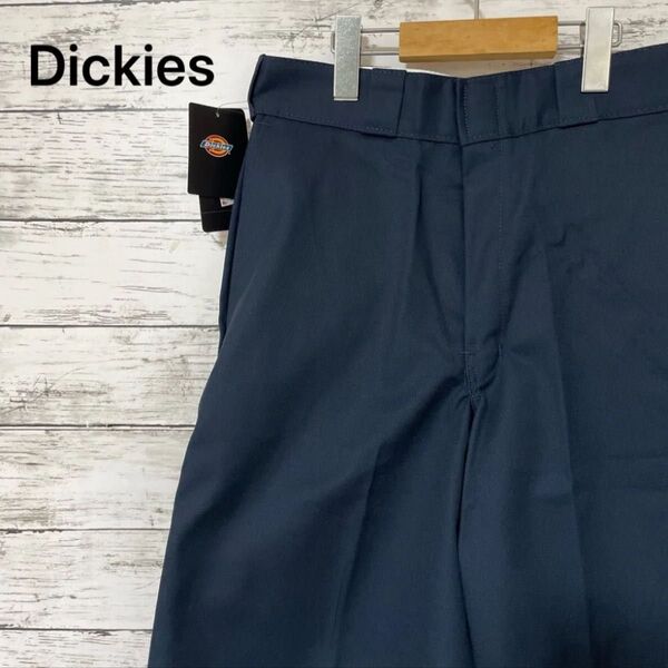 新品 Dickies Loose Fit ハーフパンツ ライブ フェス 紺 32