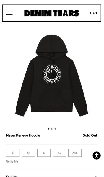 Stussy x Denim Tears Graphic Hoodie "Black"
